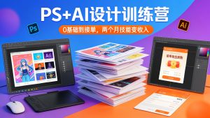 成长中的独角兽-PS+AI设计训练营：从0基础到接单，手把手教你把技能变收入！